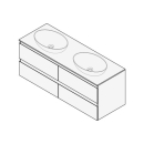 Unterbau FOGO 130 x 50 x 45-55 cm