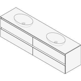 Unterbau FOGO 180 x 50 x 45-55 cm