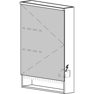 Spiegelschrank SCANA AP 60,4 x 85 x 14,8 cm