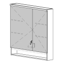 Spiegelschrank SCANA AP 90,4 x 85 x 14,8 cm