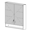Spiegelschrank SCANA UP 90,4 x 85 x 14,8 cm