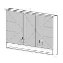 Spiegelschrank SCANA UP 130,4 x 85 x 14,8 cm
