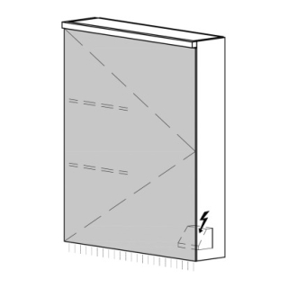 Spiegelschrank CARINO AP 50,4 x 70,4 x 14,8 cm