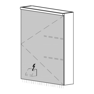 Spiegelschrank CARINO AP 50,4 x 70,4 x 14,8 cm