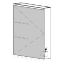Spiegelschrank CARINO AP 60,4 x 70,4 x 14,8 cm