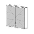 Spiegelschrank CARINO AP 80,4 x 70,4 x 14,8 cm