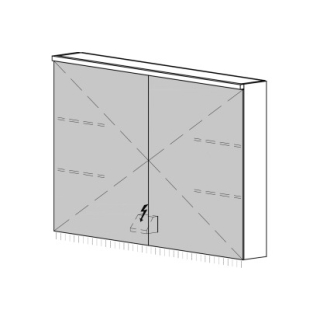 Spiegelschrank CARINO AP 100,4 x 70,4 x 14,8 cm