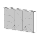 Spiegelschrank CARINO AP 130,4 x 70,4 x 14,8 cm