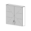 Spiegelschrank CARINO UP 80,4 x 70,4 x 14,8 cm