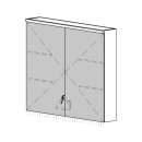 Spiegelschrank CARINO UP 90,4 x 70,4 x 14,8 cm