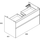 Waschtischmöbel Alterna dinea plus