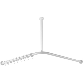 Duschenvorhangstange HEWI 477/801 99.7 x 99.7 cm, Polyamid