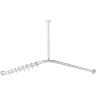 Duschenvorhangstange HEWI 477/801 119.7 x 119.7 cm, Polyamid