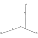 Duschhandlauf HEWI S900 118.5 x 125 x  96.5 cm