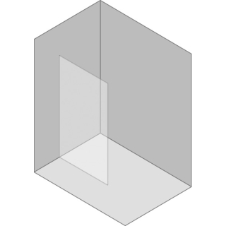 Seitenwand Procasa Cinque rahmenlos 10 mm