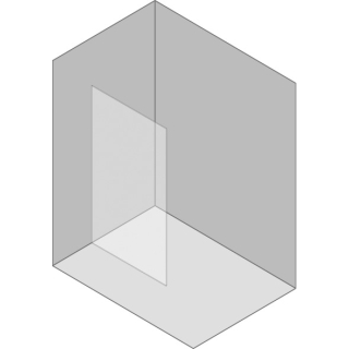 Seitenwand Procasa Cinque rahmenlos 10 mm