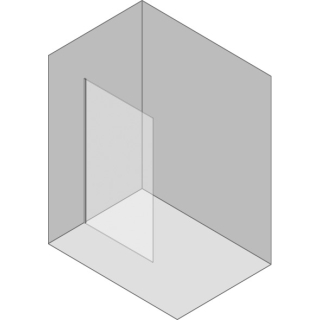 Seitenwand Procasa Cinque teilgerahmt 10 mm