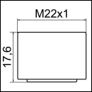 CASCADE® SLC® Safety Strahlr. verchromt M22X1...