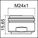 CASCADE SLC PCA DC Strahlregl. verchromt M24X1 02737395