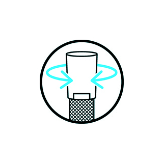 Brauseschl. CHROMALUX® ZERO® silver grey / K x DK 1/2" / 180 CM 05811897