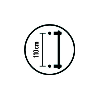 Duschgleitstange schwarz matt 110 CM 05944197