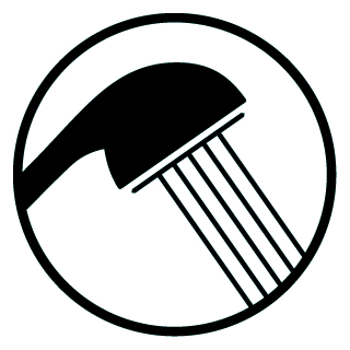 Duschbrause Asby Air verchromt 1/2" / 3 STRAHL/JETS 05963296