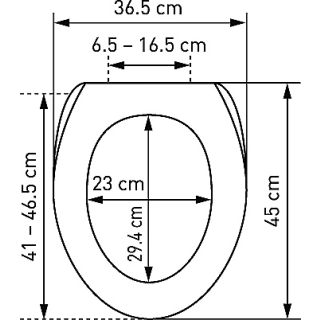 WC-Sitz Nice Slow Down Adventure 41 - 46.5 X 36.5 CM 31171282