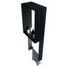 Ablage z. Glasbefestigung hoch schwarz, für 6-8mm...