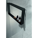 Ablage z. Glasbefestigung quer weiss, für 6-10mm...