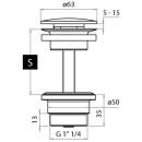 2 in 1 Universal Ablaufventil...