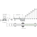 Duschrinne Canalissima DF 70 Alu gebürstet ABG....