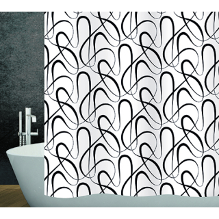 Duschvorhang Textil Swing - black 180 X 180 CM / CH 81000253
