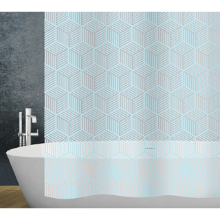 Duschvorhang PEVA Cubic - light blue 180 X 200 CM 81010126