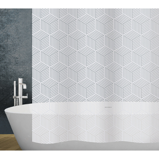 Duschvorhang PEVA Cubic - silver 180 X 200 CM 81010130