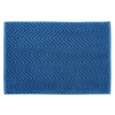 Frottiervorleger Chevron indigo, 100% Baumwolle ~ 50 X 70...