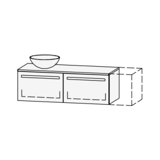 Möbelkombination Vanity Amana 120-150 x 42 x 50.5 cm