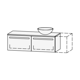 Möbelkombination Vanity Amana 120-150 x 42 x 50.5 cm