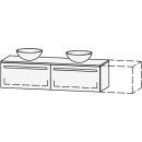 Möbelkombination Vanity Amana 151-200 x 42 x 50.5 cm