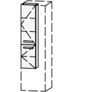 Hochschrank Vanity Amana 30-50 x 135-182.8 x 20-50 cm