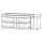 Unterbau Vanity Keramik Mirina 126-156 x 50-55 x 35-50 cm