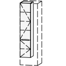 Hochschrank Vanity Keramik Mirina 30-50 x 135-182.8 x...