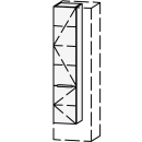 Hochschrank Vanity Keramik Mirina 30-50 x 135-182.8 x...