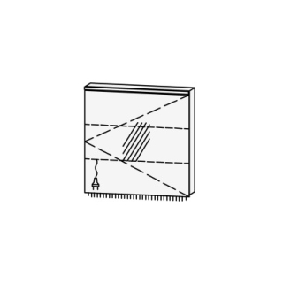 Spiegelschrank Procasa Cinque 70 70 x 71.9 x 14.1 cm