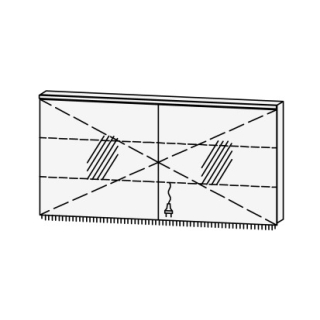 Spiegelschrank Procasa Cinque 140 140 x 71.9 x 14.1 cm