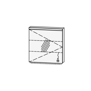 Spiegelschrank Vanity Cubo 2 70 x 73.2 x 14.1 cm