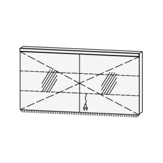 Spiegelschrank Vanity Cubo 2  140 x 73.2 x 14.1 cm