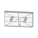 Spiegelschrank Vanity Cubo 2  140 x 73.2 x 14.1 cm