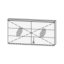 Doppelspiegeltüre 69.7 x 70.8 x 0.6 cm