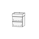 Möbelkombination Vanity Seto Line 50 49 x 50 x 44.5 cm