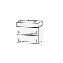 Möbelkombination Vanity Seto Line 65 64 x 50 x 44.5 cm